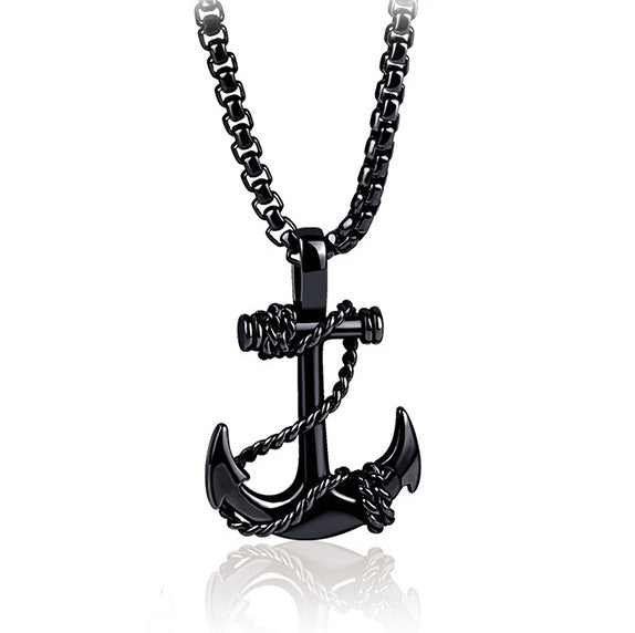 Wholesale Cross Titanium Steel Men's Necklace